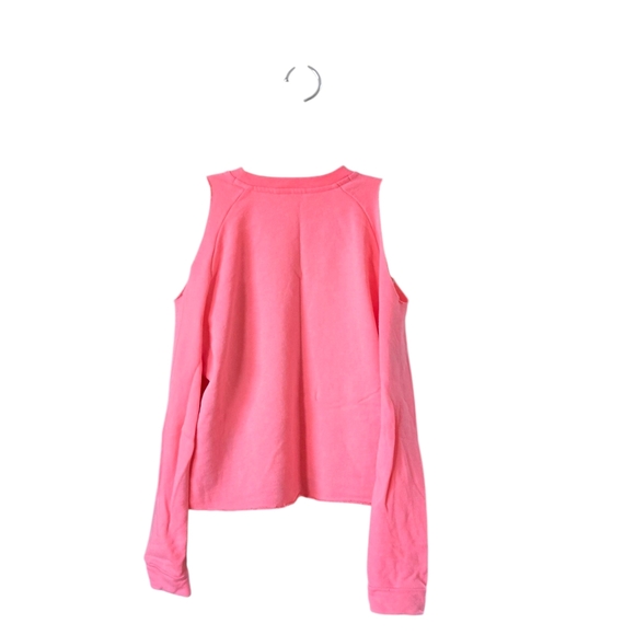 PINK Victoria's Secret Bright Pink Cutout Sweatshirt - Picture 6 of 7